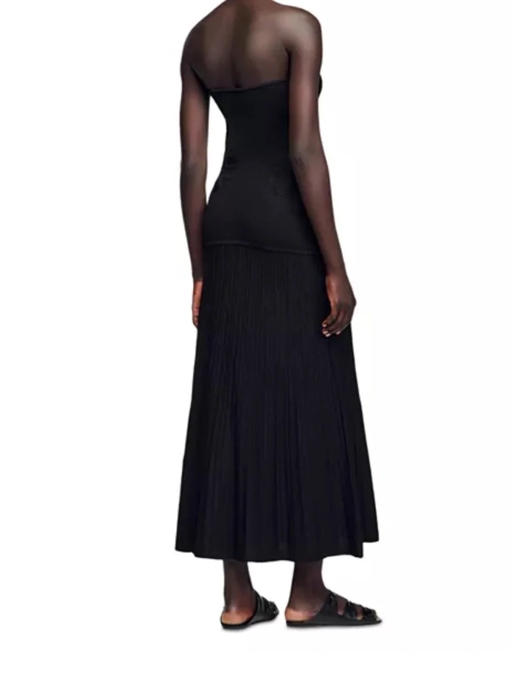 Camila Coelho Strapless Black Crochet Maxi Dress - Picture 3 of 3